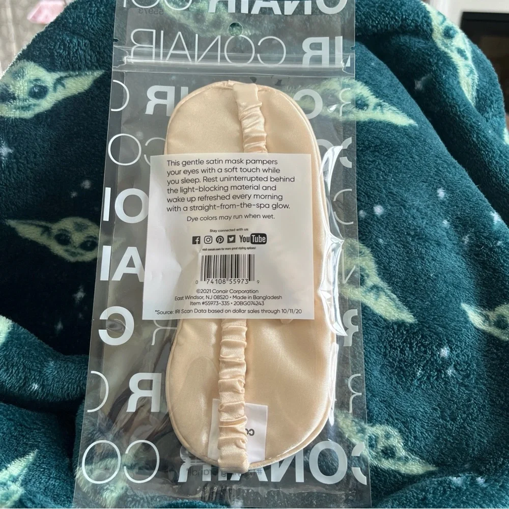 Conair Satin Sleep Mask, Cream